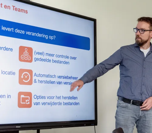 Jan tijdens inpiratiesessie